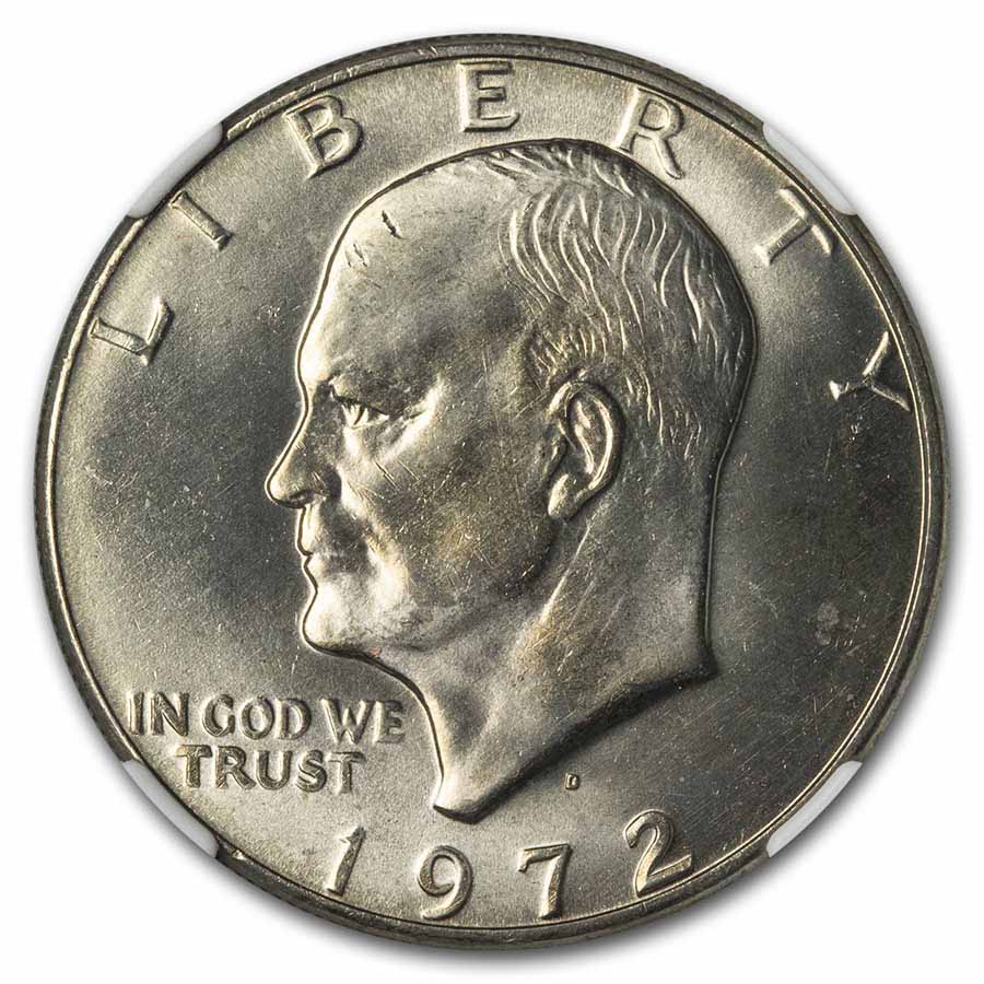 1971-1978 Clad Eisenhower Dollar MS-66 NGC (Random Year)