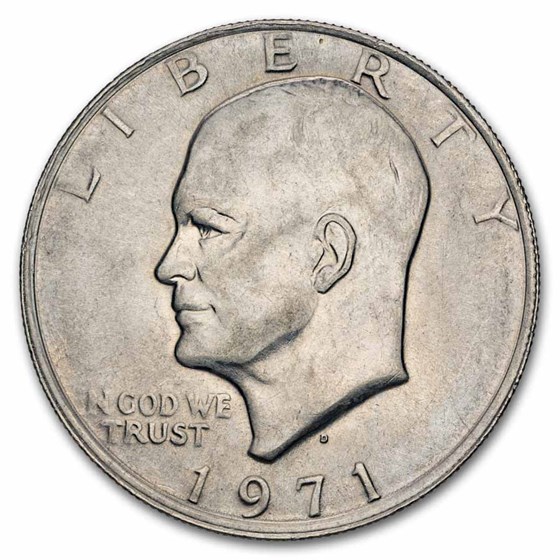 1971-1978 Clad Eisenhower Dollar XF-AU (Copper-Nickel)