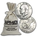 1971-1978 Clad Eisenhower Dollars $100 Face Value Bags XF-AU