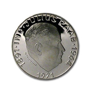 1971 Austria 50 Schillings Proof 1971 Austria 50 Schillings Proof