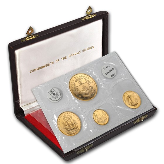 1971 Bahamas 4-Coin Gold Proof Set (AGW 2.118) 1971 Bahamas 4-Coin Gold Proof Set (AGW 2.118)