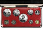 1971 Bahamas 9-Coin Proof Set (w/Box & COA)