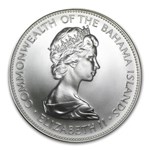 1971 Bahamas Silver $5 BU