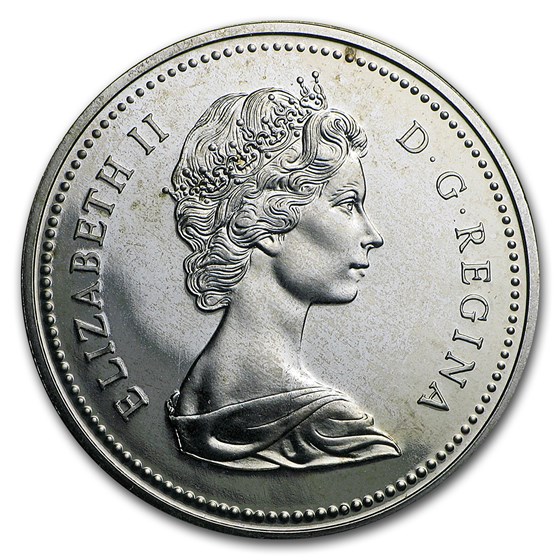 1971 Canada Silver Dollar British Columbia BU Canadian Silver Dollars