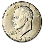 1971 Clad Eisenhower Dollars 20-Coin Roll BU