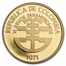 1971 Colombia Proof Gold 200 Pesos