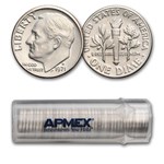 1971-D Roosevelt Dime 50-Coin Roll BU