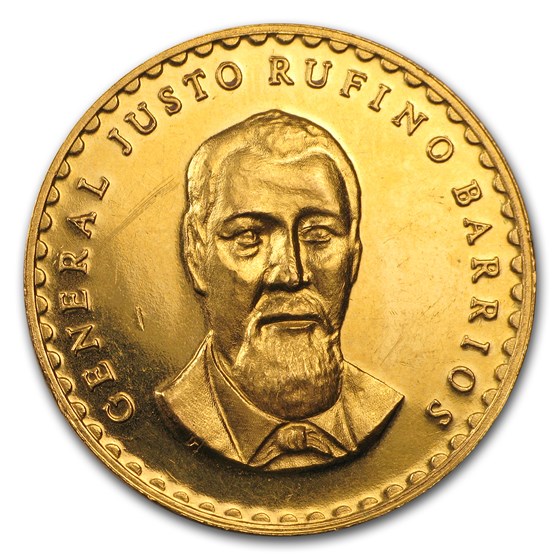 1971 Guatemala Proof Gold Justo Rufino Barrios Centennial Medal