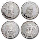 1971 Haiti Silver 10 Gourdes Native American Chieftains Proof