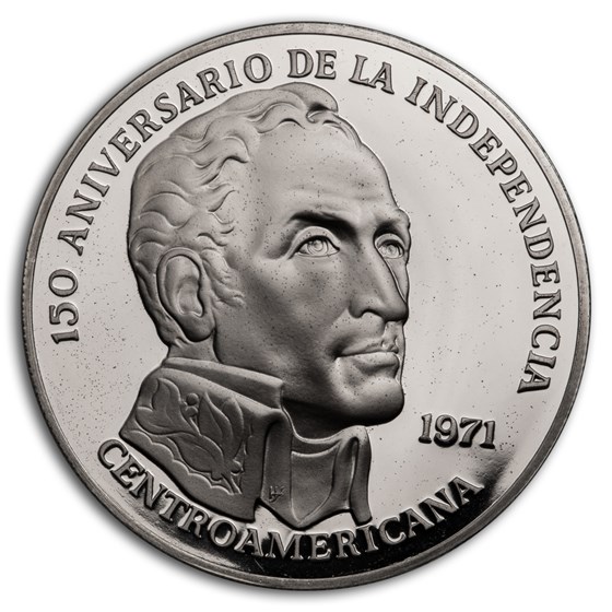 1971 Panama Silver 20 Balboas Simon Bolivar Proof 1971 Panama Silver 20 Balboas Simon Bolivar Proof