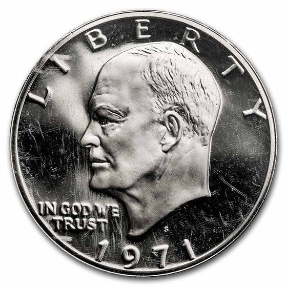 1971-S 40% Silver Eisenhower Dollar Proof (Mint Sealed)