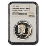 1971-S Kennedy Half Dollar PF-67 CAM NGC (Struck 15% Off Center)