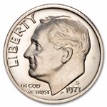 1971-S Roosevelt Dime 50-Coin Roll Proof