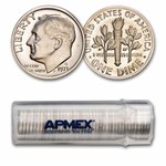 1971-S Roosevelt Dime 50-Coin Roll Proof