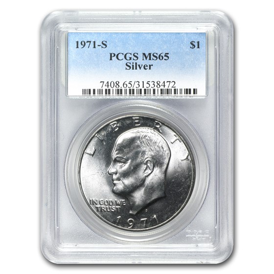 1971-S Silver Eisenhower Dollar MS-65 PCGS