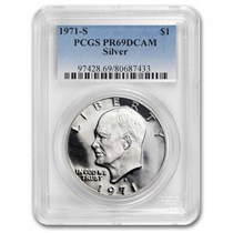 銀貨 PCGS PR69DCAM Buy 1971-S Silver Eisenhower Dollar PR-69 DCAM PCGS | APMEX