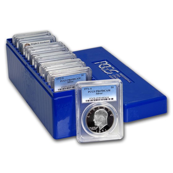 1971-S to 1978-S 11-Coin Ike Dollar Proof Set PR-69 PCGS 1971-S to 1978-S 11-Coin Ike Dollar Proof Set PR-69 PCGS