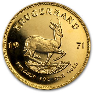 1971 South Africa 1 oz Proof Gold Krugerrand