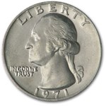 1971 Washington Quarter BU