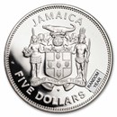 1972-1973 Jamaica Silver $5 Proof