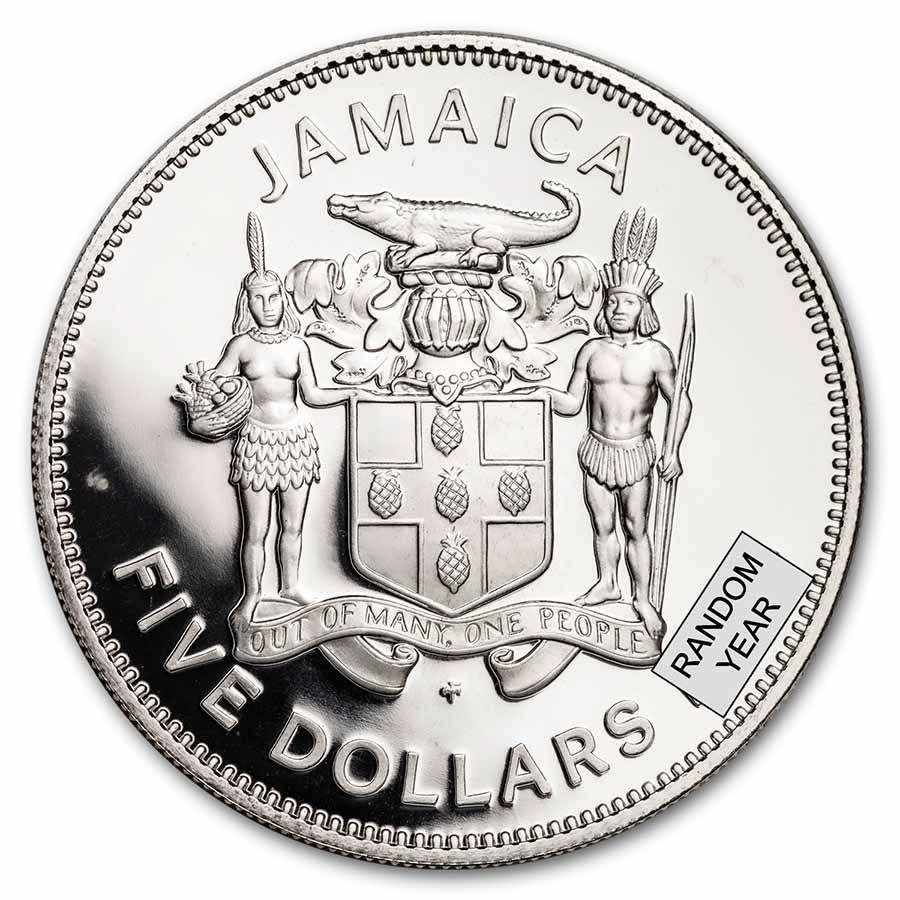 1972-1973 Jamaica Silver $5 Proof