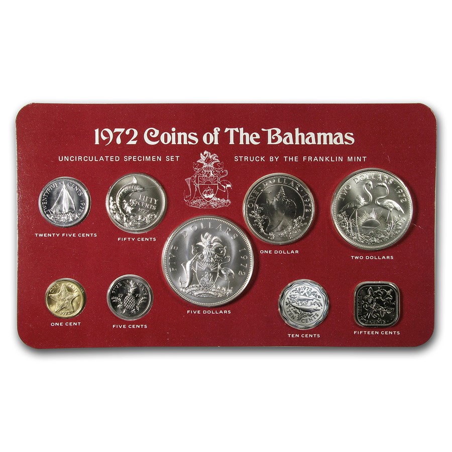 Buy 1972 Bahamas 9-Coin Mint Set BU | APMEX