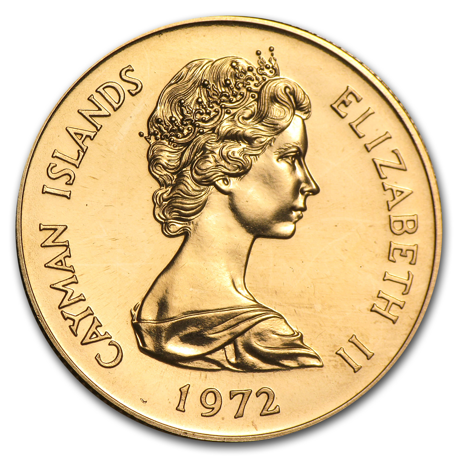 Buy 1972 Cayman Islands Gold $25 BU (25th Anniversary) | APMEX