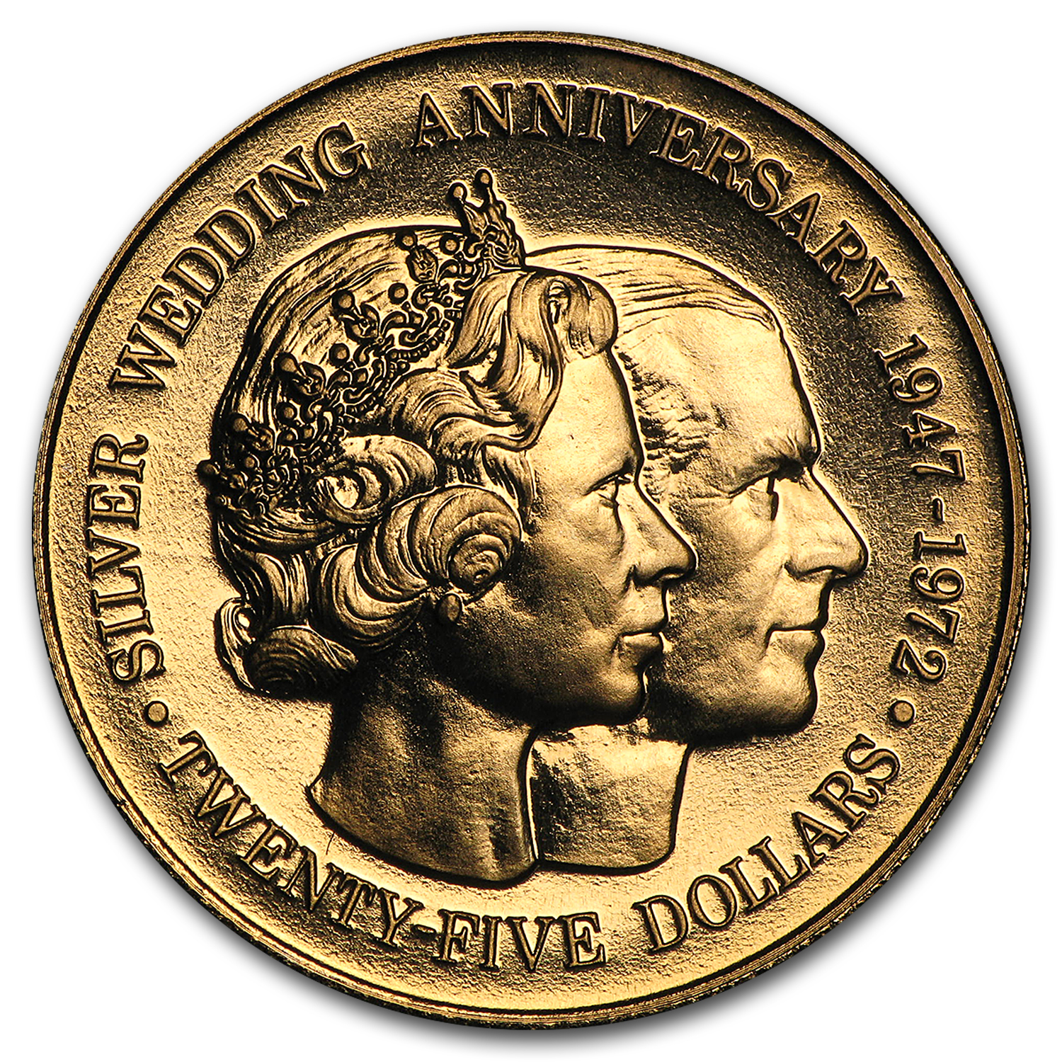 純金「ガイガン」（1972）ゴールドモデル（K18イエローゴールド） Buy 1972 Cayman Islands Proof Gold 25 Dollars | APMEX