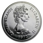 1972 Cayman Islands Silver $25 Silver Wedding Proof