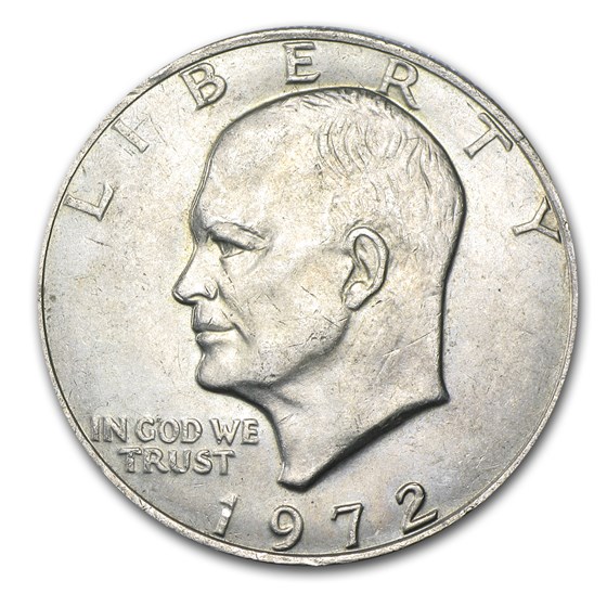 1972 Clad Eisenhower Dollar AU (Type 2) 1972 Clad Eisenhower Dollar AU (Type 2)