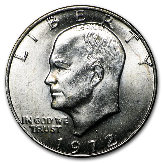 1972 Clad Eisenhower Dollar XF (Type 2) 1972 Clad Eisenhower Dollar XF (Type 2)