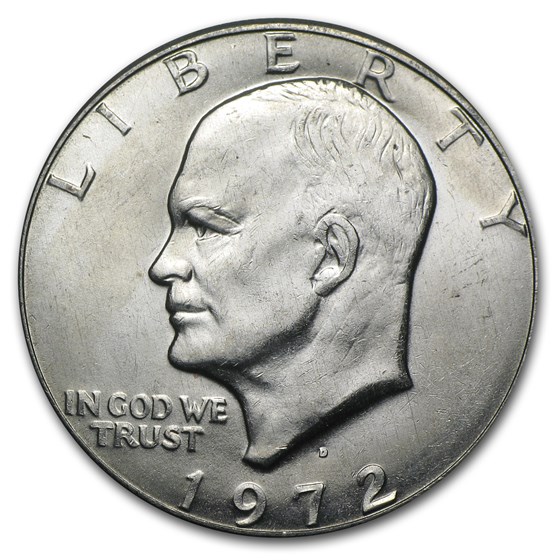 1972-D Clad Eisenhower Dollar BU 1972-D Clad Eisenhower Dollar BU