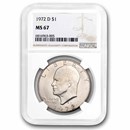 1972-D Clad Eisenhower Dollar MS-67 NGC