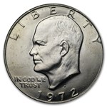 1972-D Clad Eisenhower Dollars 20-Coin Roll BU