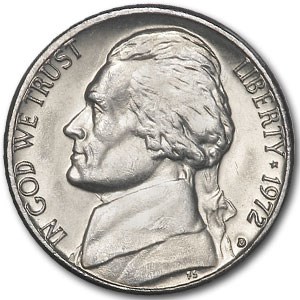 1972-D Jefferson Nickel BU 1972-D Jefferson Nickel BU