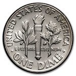 1972-D Roosevelt Dime 50-Coin Roll BU