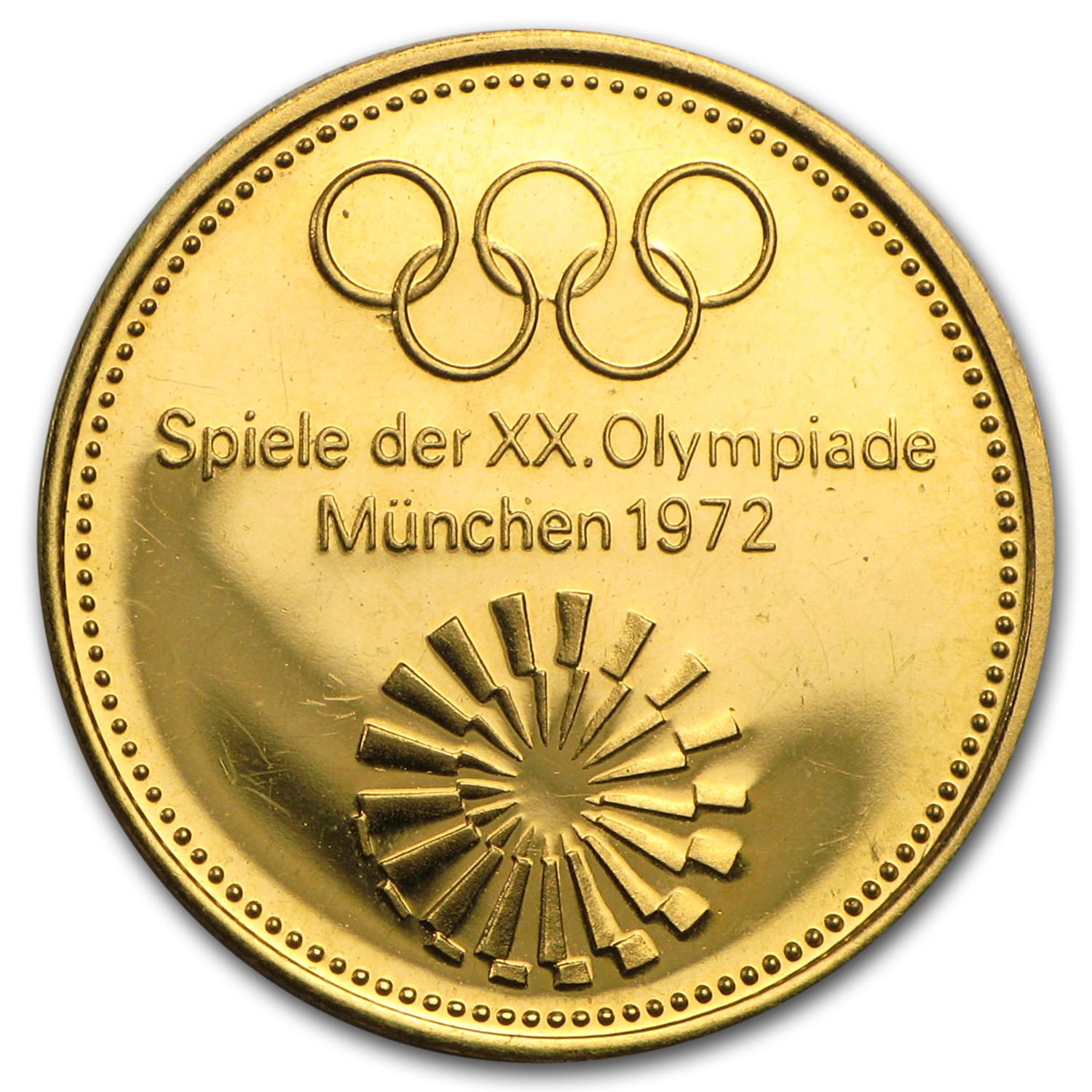 1972 Munich Olympics 五輪 公式記念メダル 10K 17.4 Buy 1972 Germany Gold Munich Olympics Medal | APMEX