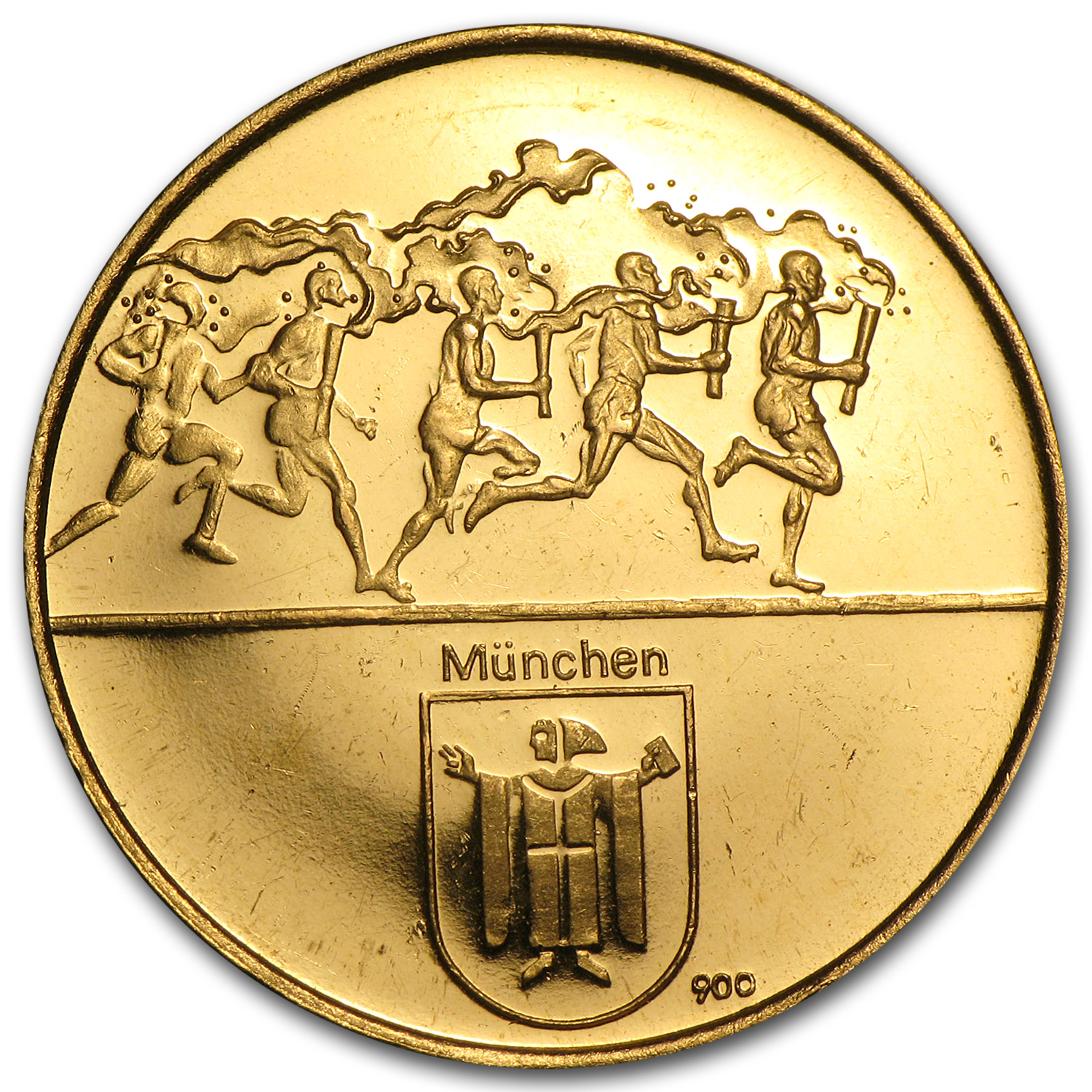 1972 Munich Olympics 五輪 公式記念メダル 10K 17.5 s-l400.jpg