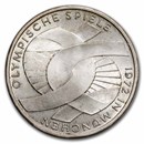 1972 Germany Silver 10 Deutsche Mark Munich Olympics BU