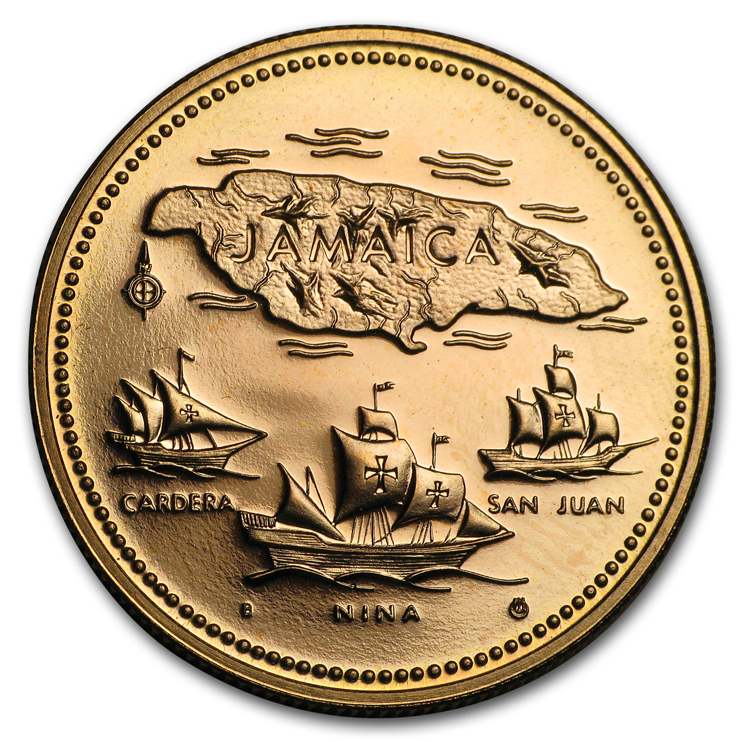 Buy 1972 Jamaica Proof Gold 20 Dollars 10th Anniv of Independence
