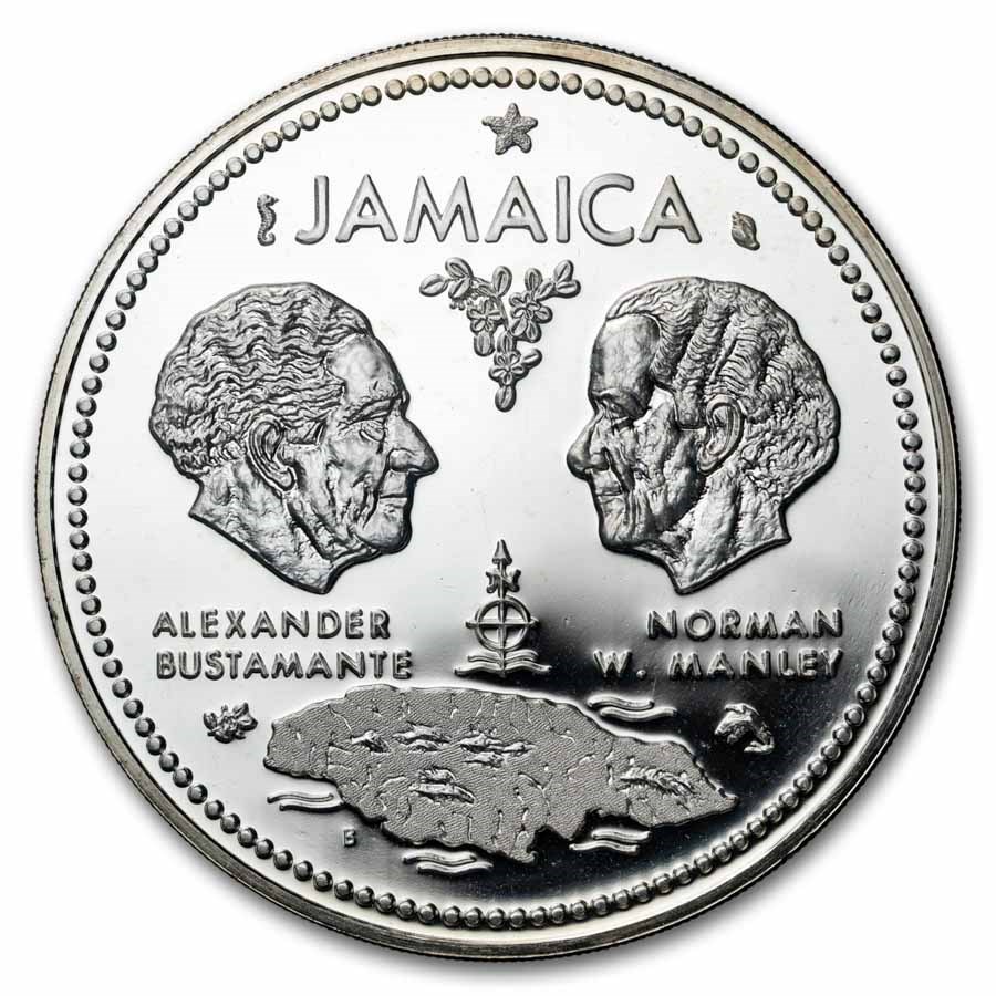 1972 Jamaica Silver $10 10th Anniversary of Independence Proof