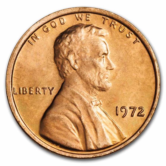 1972 Lincoln Cent BU (Red)