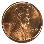 1972 Lincoln Cent Double Die Obverse MS-66 PCGS (Red)