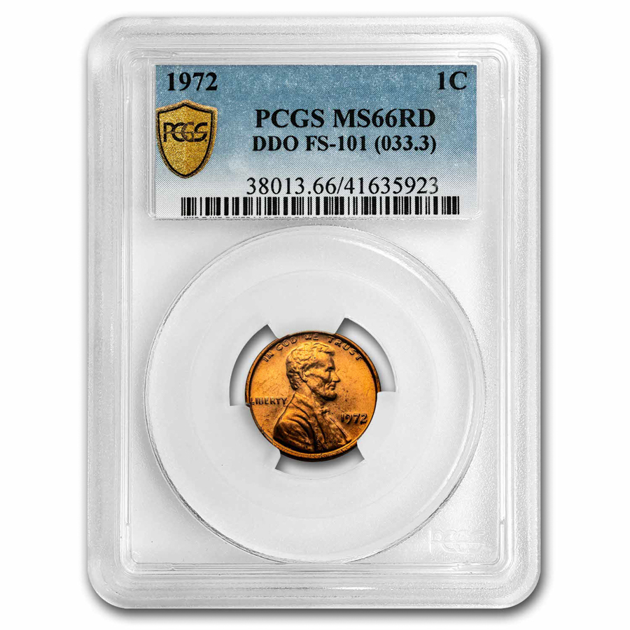 1972 Lincoln Cent Double Die Obverse MS-66 PCGS (Red) | eBay