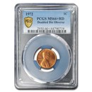 1972 Lincoln Cent Double Die Obverse MS-66+ PCGS (Red) 1972 Lincoln Cent Double Die Obverse MS-66+ PCGS (Red)