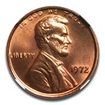 1972 Lincoln Cent MS-67 NGC (Red/Brown, Doubled Die Obverse)