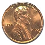 1972 Lincoln Cent MS-67 PCGS (Red, Doubled Die Obverse)