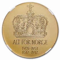 Buy 1972 Norway Gold Medal King Haakon VII MS-67 NGC | APMEX