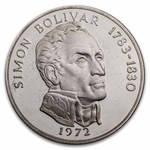 1972 Panama Silver 20 Balboas Simon Bolivar Proof (w/Box & COA)