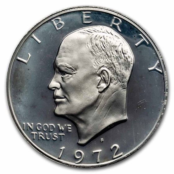 1972-S 40% Silver Eisenhower Dollar Proof (Mint Sealed)